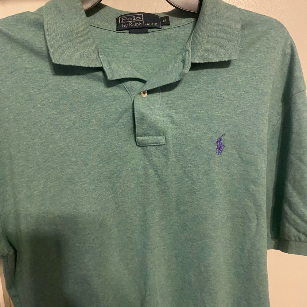 Polo- light green short sleeve polo